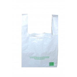100 sacs bretelles bd recycl blanc rutilisable 26 x 12 x 45 cm