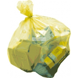 25 sacs poubelle 100 litres jaune